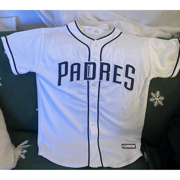 Majestic MLB 2017 San Diego Padres Jersey Eric Hosmer #30 Size Youth L 14-16 - Picture 1 of 3